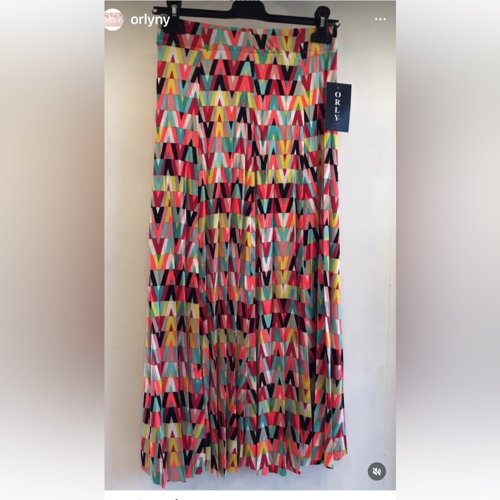 ORlLY Midi Multi Colored Skirt